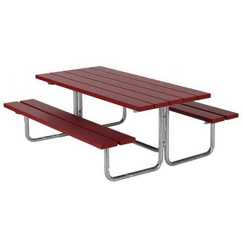 Ensemble table et bancs contemporain - VENUS MINI  - Euroform K. Winkler GmbH - en bois de feuillus / en acier galvanisé / d'extérieur
