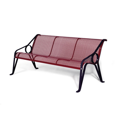 Banc public contemporain - GALA - Euroform K. Winkler GmbH - en acier galvanisé / avec dossier / sans accoudoirs