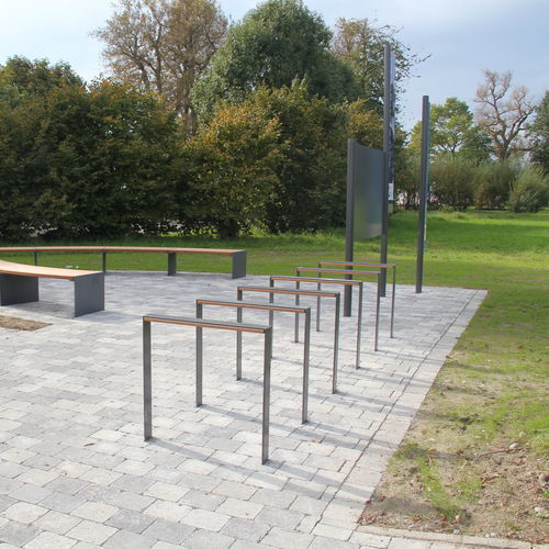 Range-vélo au sol - ARON  - Euroform K. Winkler GmbH - pour espace public / en acier galvanisé / en bois