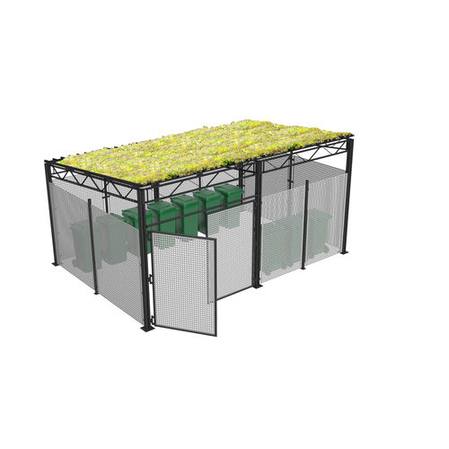 Pergola autoportée - VIA VERDE B - Euroform K. Winkler GmbH - en acier galvanisé / en verre / à lames orientables