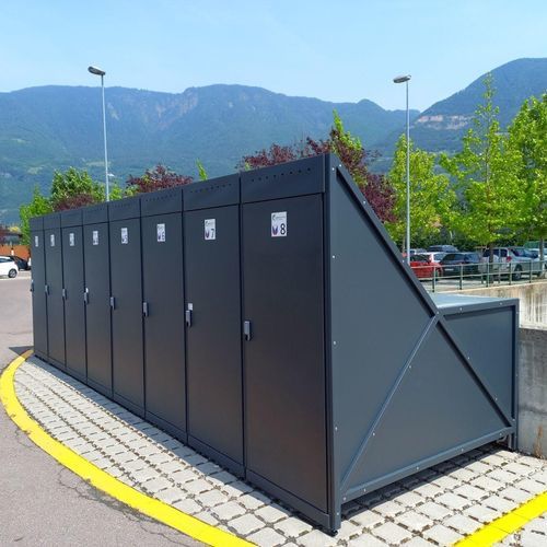 Abri vélo sécurisé - SILHOUETTE - Euroform K. Winkler GmbH - pour espace public / pour les zones urbaines