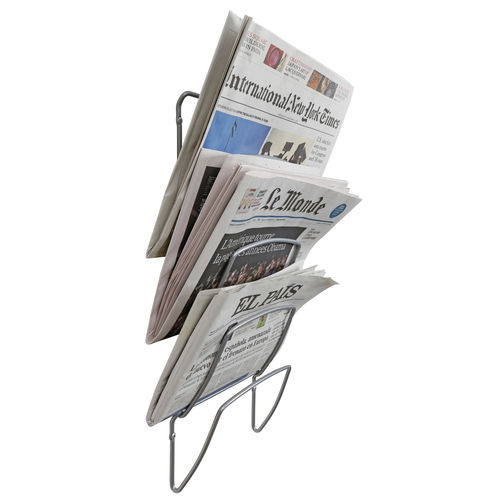 Porte-brochures mural - DDNEWS5 - ALBA - en métal / pour commerce