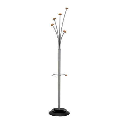 Porte-manteau sur pied - PMFEST - ALBA - contemporain / en acier / en bois