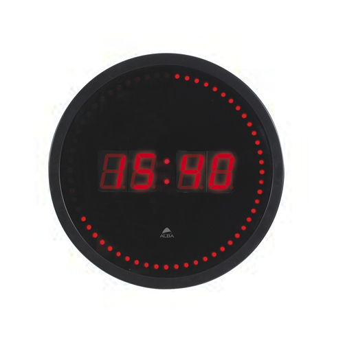 Horloge contemporaine - HORLED - ALBA - murale / numérique / en ABS