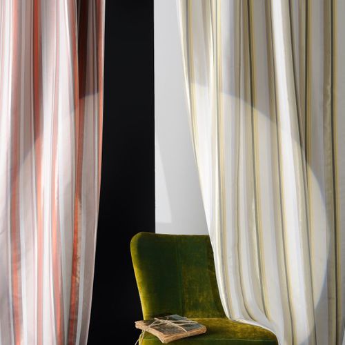 Tissu d'ameublement - ODALISCA  - Agena Srl - pour rideaux / à rayures / en Trevira CS®