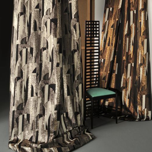 Tissu d'ameublement - IL BACIO - Agena Srl - pour rideaux / à motif géométrique / en polyester