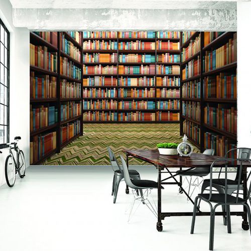 Papier peint contemporain - LIBRARY - Agena Srl - en textile non-tissé / bibliothèque / scène