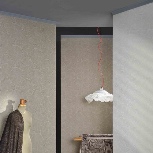 Papier peint contemporain - VENTAGLI - Agena Srl - en textile non-tissé / à rayures / aspect tissu