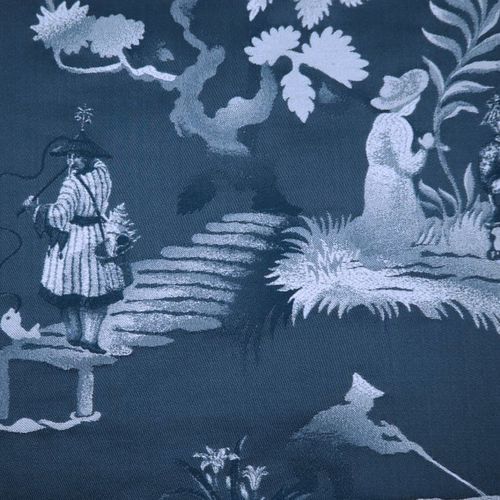 Tissu pour rideaux - LI RIVER - Agena Srl - à motif scène / en coton / lavable