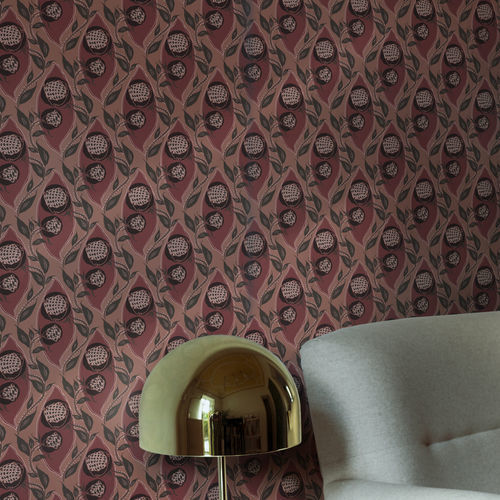 Papier peint contemporain - MELOGRANO - Agena Srl - en textile non-tissé / à motif floral / multicolore