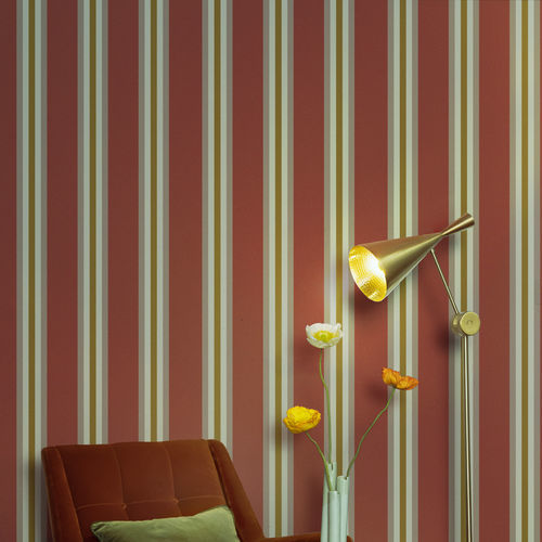Papier peint contemporain - STRIPE - Agena Srl - en textile non-tissé / à rayures / multicolore