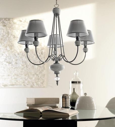 Lustre contemporain - GLAM - Le Porcellane - en verre de Murano / en tissu / en porcelaine