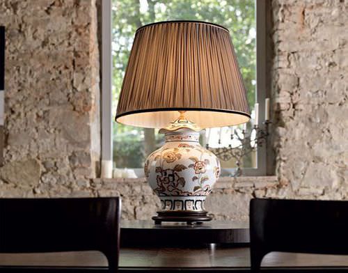 Lampe de table - FIORI CINESI - Le Porcellane - en bois / en porcelaine / de style