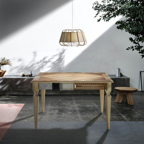 Table à manger classique - ARCADIA - LOLA GLAMOUR - en bois / avec piètement en bois / rectangulaire