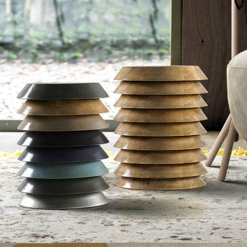 Table d'appoint contemporaine - TUERCA - LOLA GLAMOUR - en bois / avec piètement en bois / ronde
