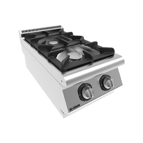 Table de cuisson à gaz - 7KG 10S - INOKSAN - professionnelle / 2 foyers / à poser