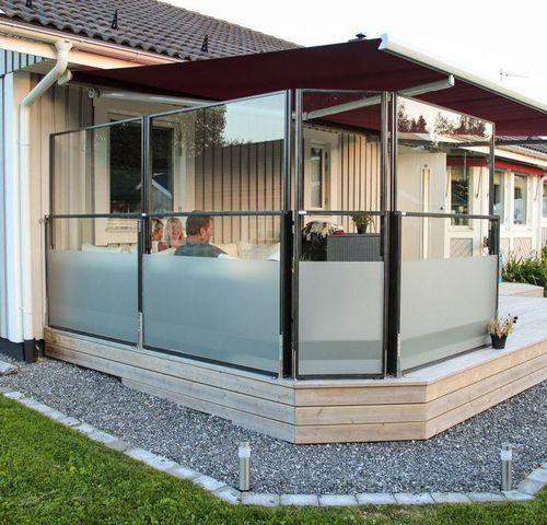 Panneau pare-vent en verre - CIT I LÄ® - Svalson - en aluminium / professionnel