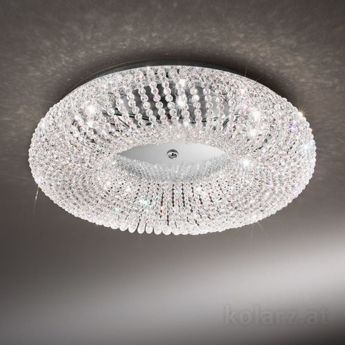 Plafonnier contemporain - CARLA - Kolarz - rond / en cristal / à LED