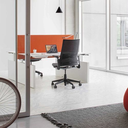Bureau pour open space - BALANCE - Ahrend - sur pied / pour 2 personnes / contemporain