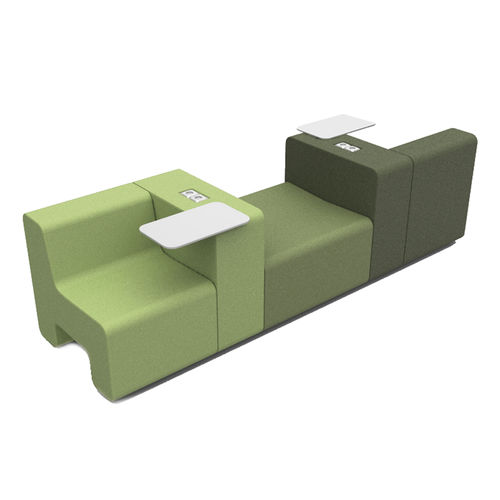 Fauteuil visiteur contemporain - LOUNGESCAPE - Ahrend - en tissu / avec dossier haut / de concentration