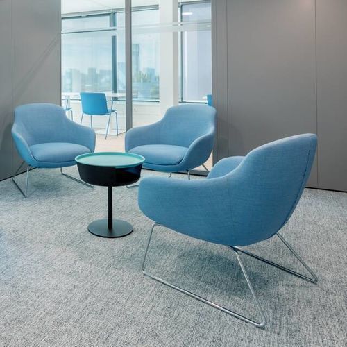 Table d'appoint moderne - ASY - Ahrend - en aluminium / en acier / carrée