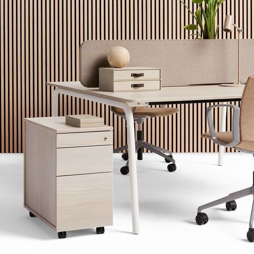 Armoire de classement basse - TECHO HYLL - Ahrend - en bois / à tiroirs / contemporaine