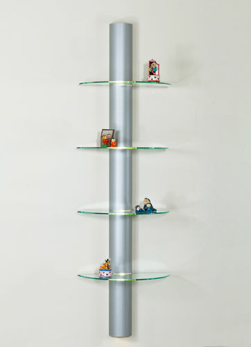 Étagère murale - MATRIX 600-2000 - SDB Vitrinebouw BV - contemporaine / en aluminium anodisé / en verre