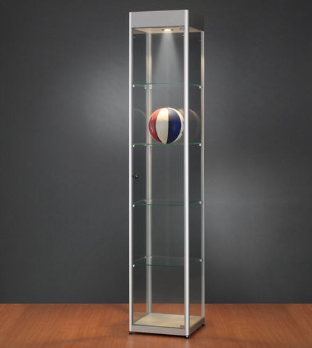 Vitrine contemporaine - 116 400 WITH HEADER - SDB Vitrinebouw BV - en verre / en bois / en aluminium anodisé