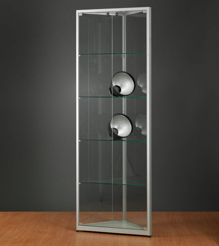 Vitrine contemporaine - CORNER WMS 500 - SDB Vitrinebouw BV - en verre / en bois / en aluminium anodisé