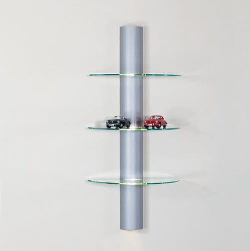 Étagère murale - MATRIX 600 - SDB Vitrinebouw BV - contemporaine / en aluminium anodisé / en verre