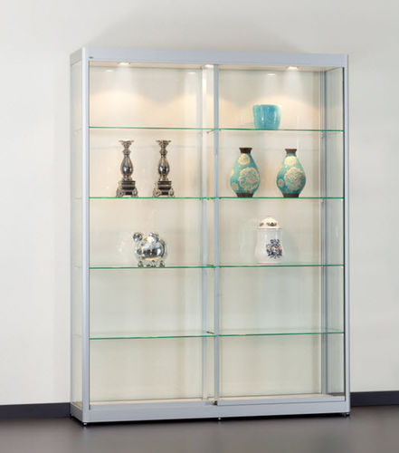 Vitrine contemporaine - FLORIDA 1500 - SDB Vitrinebouw BV - en verre / en bois / en aluminium anodisé