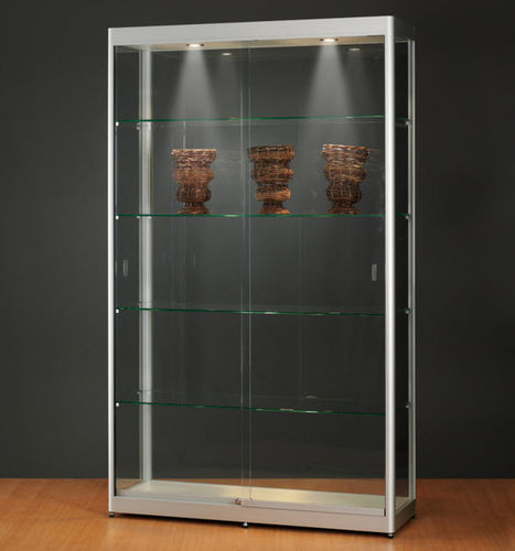Vitrine contemporaine - 315 1200 - SDB Vitrinebouw BV - en verre / en bois / en aluminium anodisé