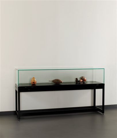 Vitrine contemporaine - TGV 1500 WITH GASSPRINGS - SDB Vitrinebouw BV - sur piétement / en verre / aluminium