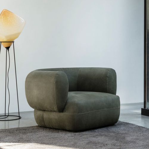 Fauteuil contemporain - ARP - Linteloo - en cuir / en tissu / vert