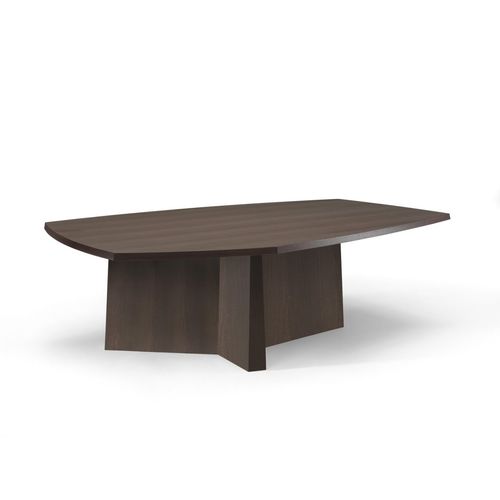 Table à manger contemporaine - CONVERSE - Linteloo - en chêne / en placage de bois / avec piètement en chêne