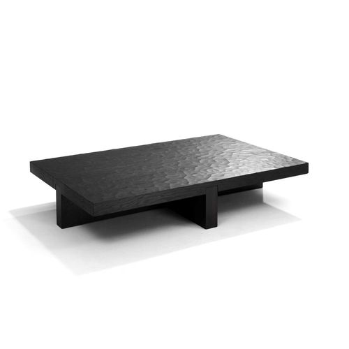 Table basse contemporaine - LOW TIDE - Linteloo - en chêne / avec piètement en chêne / rectangulaire