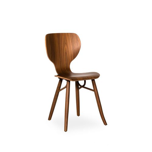 Chaise de salle à manger contemporaine - TULIPANI - Linteloo - d'intérieur / en tissu / en cuir
