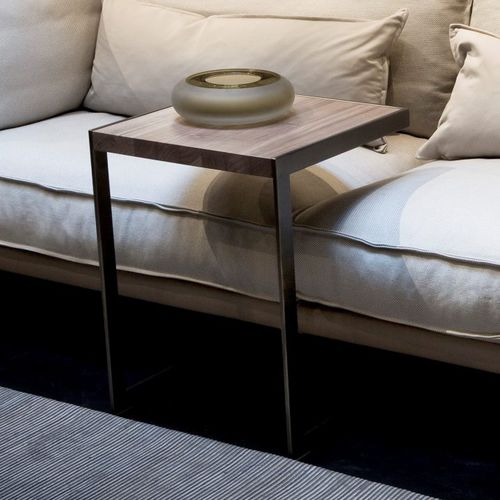 Table d'appoint contemporaine - MANTOVA - Linteloo - en contreplaqué / en bouleau / avec piètement en acier