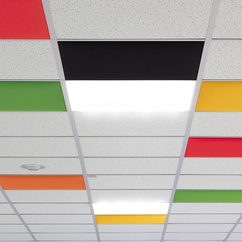 Panneau d'absorption acoustique pour faux-plafond - IN  - Caimi Brevetti SpA - en fibre de polyester / coloré / professionnel