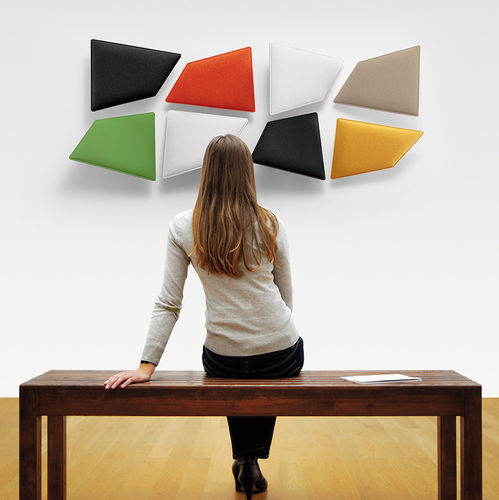 Panneau d'absorption acoustique mural - FLAP  - Caimi Brevetti SpA - pour plafond / suspendu / en fibre de polyester