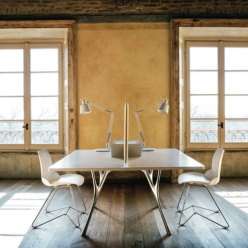 Table contemporaine - PEGASO SOLID - Caimi Brevetti SpA - en composite / avec piètement en aluminium / rectangulaire