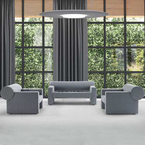 Canapé absorbant acoustique - CILINDRO - Caimi Brevetti SpA - contemporain / en tissu / gris