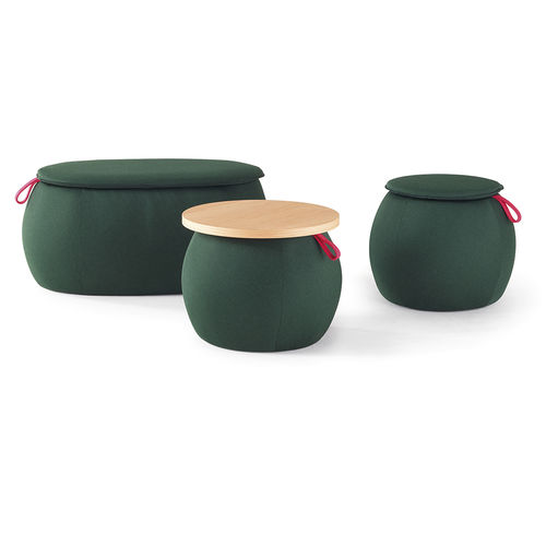 Pouf absorbant acoustique - SNOWPOUF - Caimi Brevetti SpA - contemporain / en tissu / rond