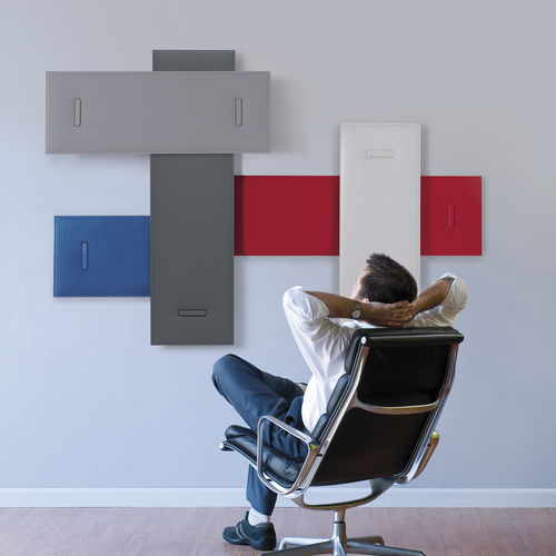 Panneau d'absorption acoustique mural - MITESCO  - Caimi Brevetti SpA - en fibre de polyester / coloré / professionnel