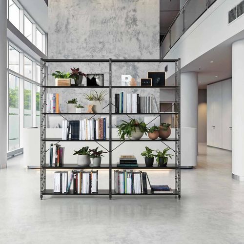 Bibliothèque contemporaine - MAXIMO - Caimi Brevetti SpA - en métal / noire