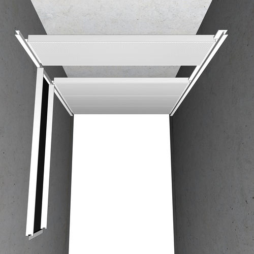 Faux-plafond en acier galvanisé - ARIES - Plafometal - en panneaux / pour bureau / pour entrée