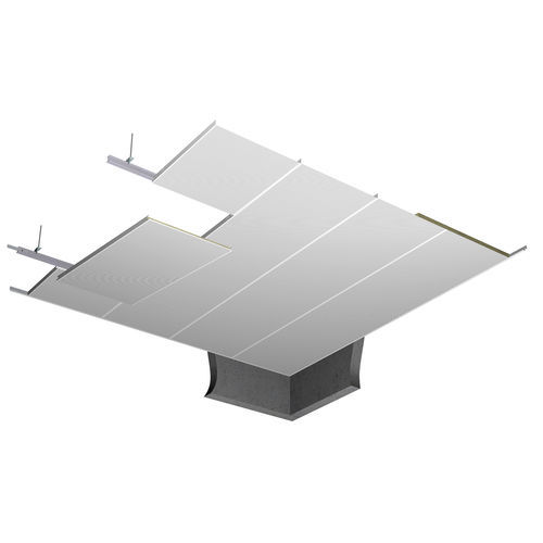 Faux-plafond en acier galvanisé - HORUS - Plafometal - en panneaux / pour bureau / pour salle blanche