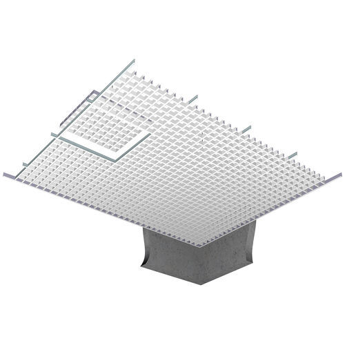 Faux-plafond en aluminium - GRILAX - Plafometal - en panneaux / d'intérieur / acoustique