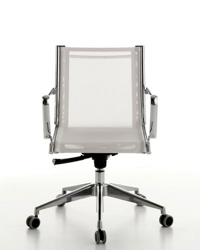 Chaise de bureau contemporaine - NET  - Manerba - en résille / réglable / à roulettes