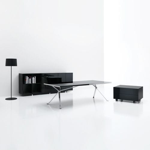 Table de travail contemporaine - REVO - Manerba - en bois / rectangulaire / professionnelle